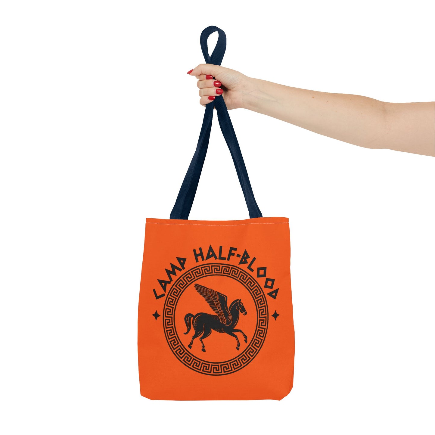 Camp Half Blood Tote Bag - Percy Jackson Fan Gift, Half Blood Canvas Orange Bag, Long Island, Camp Half Blood Merch, Half Blood Tote