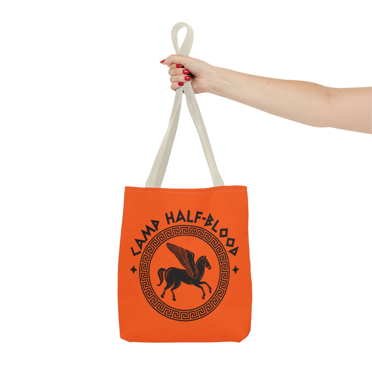 Camp Half Blood Tote Bag - Percy Jackson Fan Gift, Half Blood Canvas Orange Bag, Long Island, Camp Half Blood Merch, Half Blood Tote