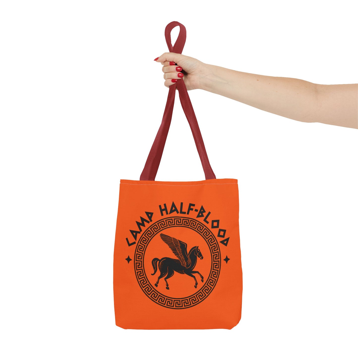 Camp Half Blood Tote Bag - Percy Jackson Fan Gift, Half Blood Canvas Orange Bag, Long Island, Camp Half Blood Merch, Half Blood Tote