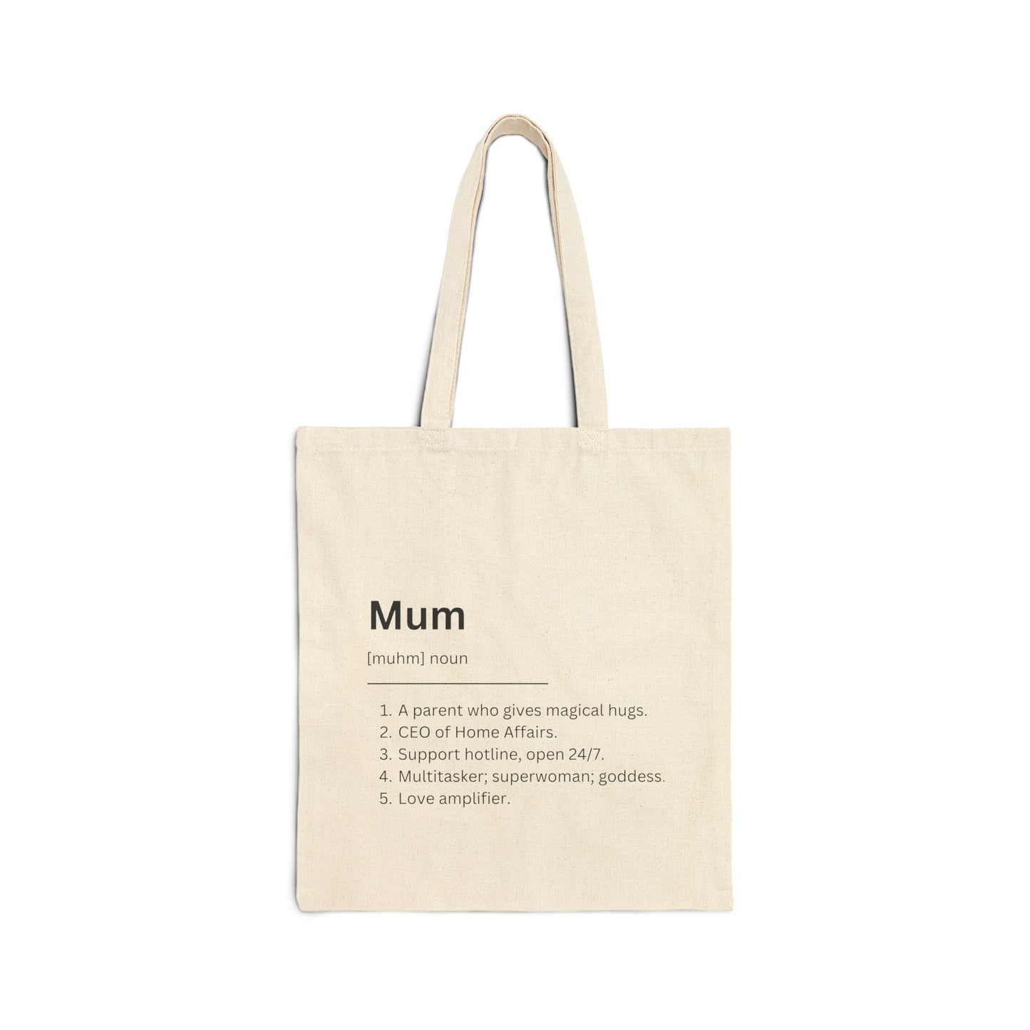 Minimalist Typography Dictionary Mum Tote Bag, Mother's Day Gift for Mom, Funny Mama Shoulder Bag, Minimal Mother Canvas Handbag, Mommy Tote