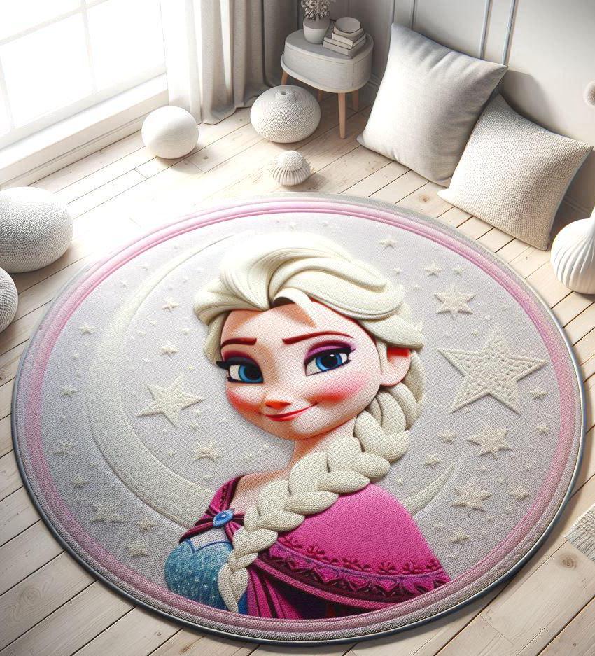 Ice Queen Rug, Snow Princess Rug for Girls Room, Winter Wonderland Rug, Disney Princess Rug, Baby Room Decor, Magical Gift Rug for Girls