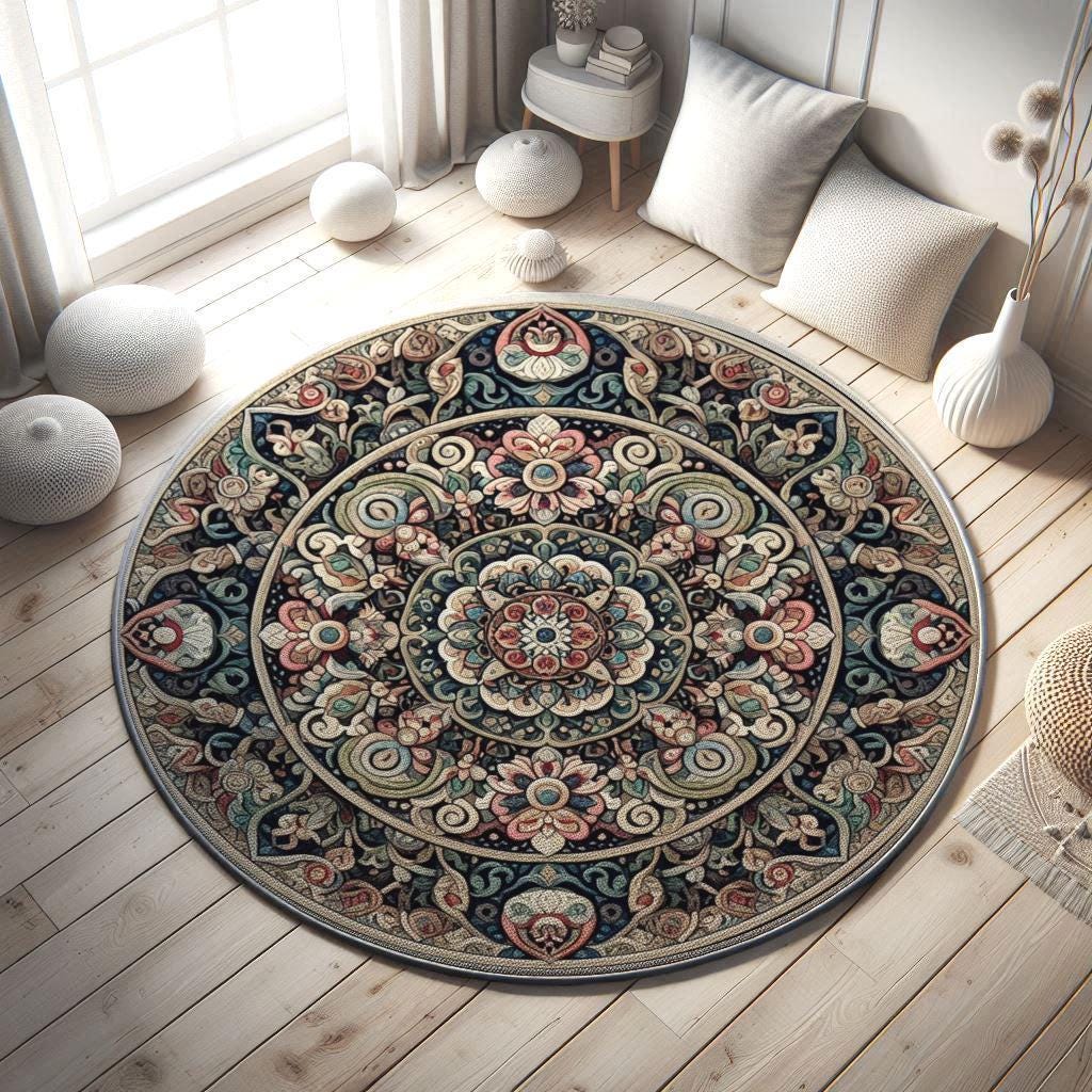 Persian Rug, Ottoman Rug, Turkish Motives Rug, Persian Motives Rug, Oriental Style Rug, Boho Decor Rug, Turkish Rug, Rug For Living Room