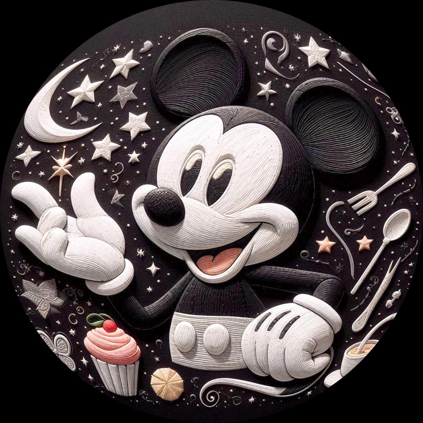 Disney Mickey Mouse Nursery Rug, Black and White Mickey Rug, Mickey Mouse Decor, Playroom Rug, Baby Room Decor, Kids Room Rug,  Area Rug