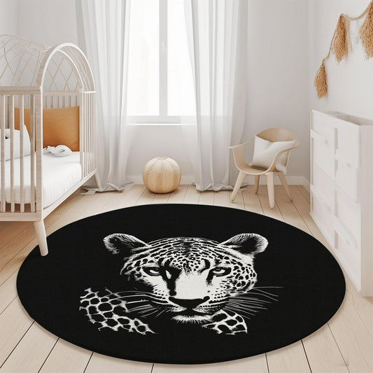 Jaguar Rug, Animal Rug, Jaguar Carpet, Animal Pattern Rug, Tiger Themed Rug, Wildcat Rug, Wildlife Rug, Living Room Rug, Boho Black Rug