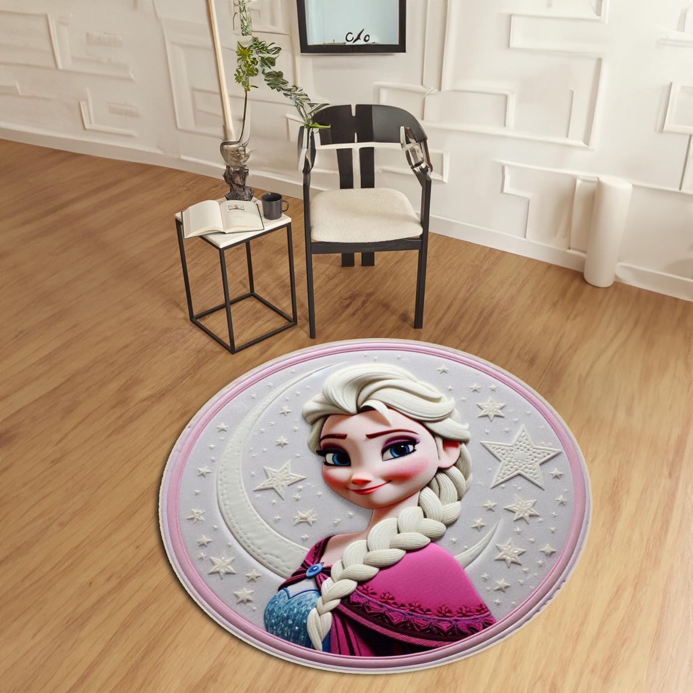 Ice Queen Rug, Snow Princess Rug for Girls Room, Winter Wonderland Rug, Disney Princess Rug, Baby Room Decor, Magical Gift Rug for Girls