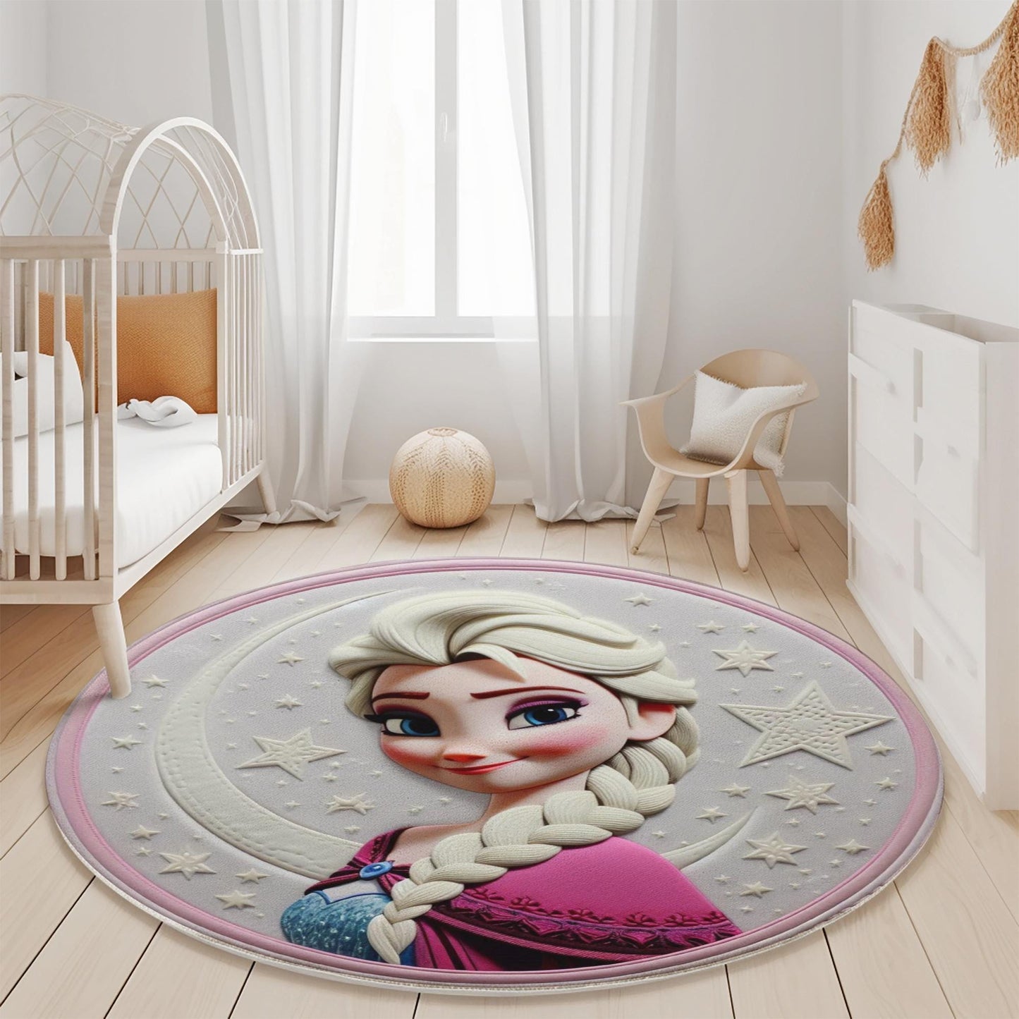 Ice Queen Rug, Snow Princess Rug for Girls Room, Winter Wonderland Rug, Disney Princess Rug, Baby Room Decor, Magical Gift Rug for Girls