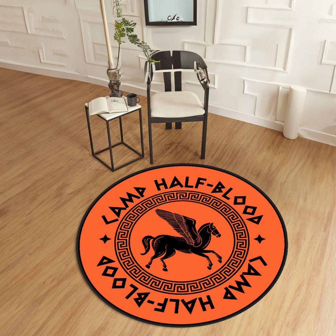 Camp Halfblood Rug, Bookish Girls Room Rug, Camp Halfblood Decor, Washable Area Rug for Youth Rooms, Perfect Percy Jackson Gift, Youth Rug