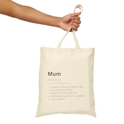 Minimalist Typography Dictionary Mum Tote Bag, Mother's Day Gift for Mom, Funny Mama Shoulder Bag, Minimal Mother Canvas Handbag, Mommy Tote