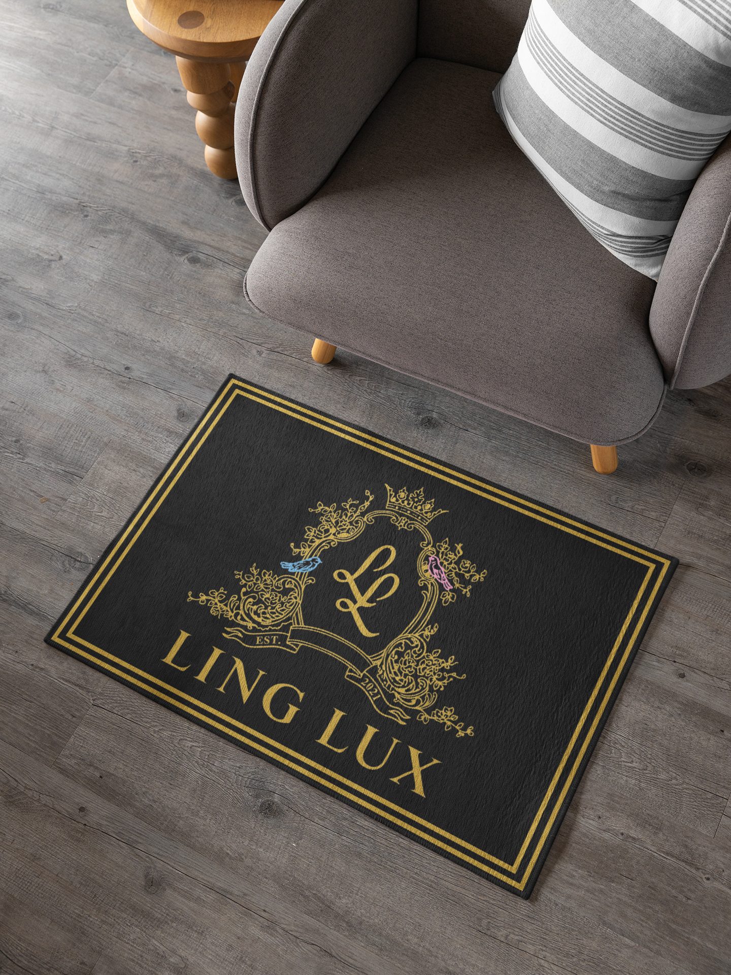 Personalized Custom Design Rug, Your Brand Name and Logo Design