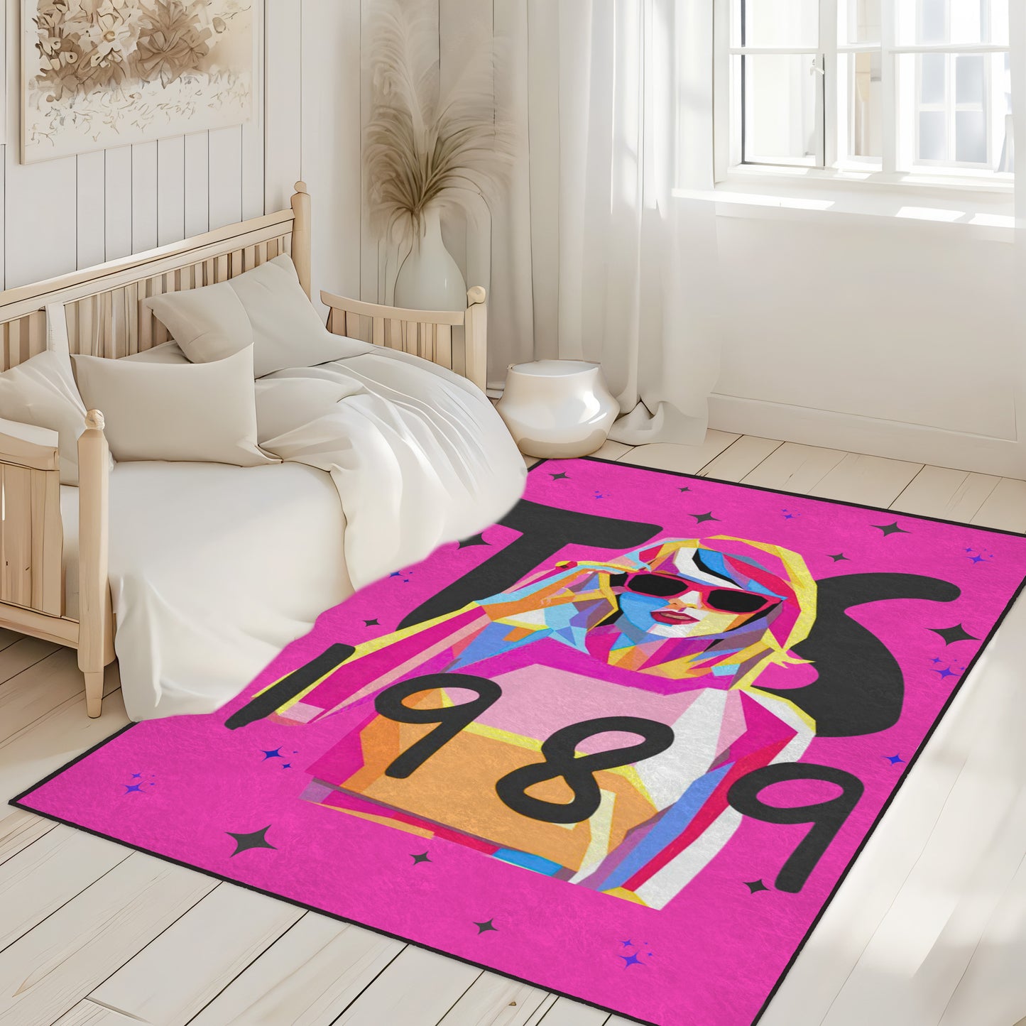 Girls Room Rug, Pink Rug for Girls, Concert Tour Rug, Girls Bedroom Gifts